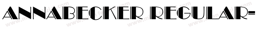 AnnaBecker Regular字体转换